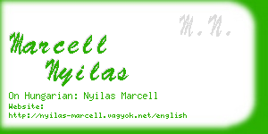 marcell nyilas business card